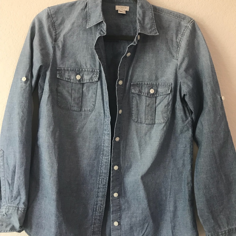 J Crew • Denim Button Up